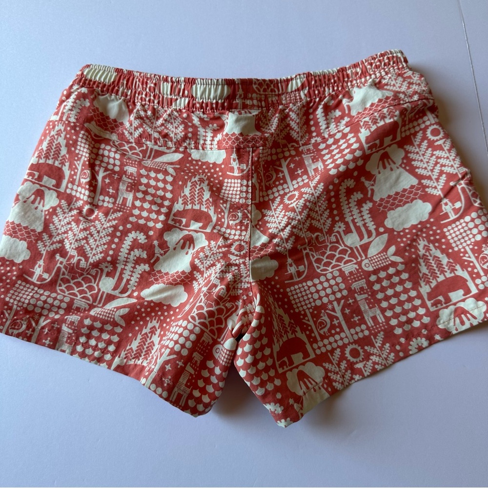 Patagonia Baggies Patterned Shorts Elastic Waist MCQUAIL: PEAK PINK XL - Picture 8 of 8